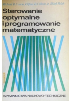 Sterowanie optymalne i programowanie matematyczne