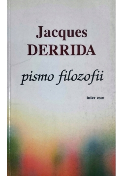 Derrida Pismo filozofii