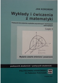Wykłady i ćwiczenia z matematyki, Część II
