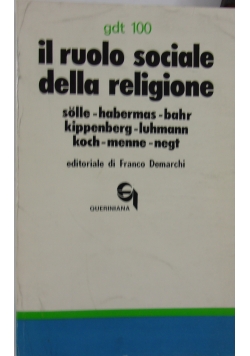 Il ruolo sociale della religione