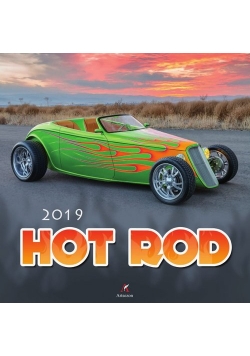Kalendarz ścienny kwadrat Hot Rod 2019
