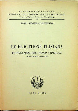 De Elocutione Pliniana