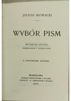 Wybór pism , reprint 1906 r.