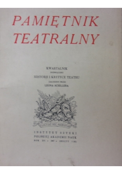 Pamiętnik teatralny 1(61)