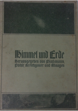 Himmel und Erde: Der Sternenhimmel, ok 1900 r.