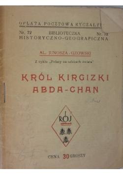 Król Kirgizki Abda-Chan,