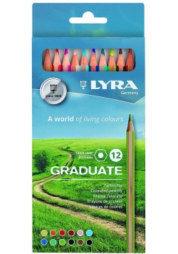 Kredki Lyra Graduate 12 kolorów