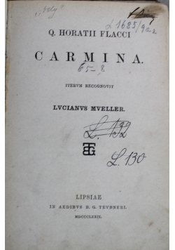 Carmina 1879 r.