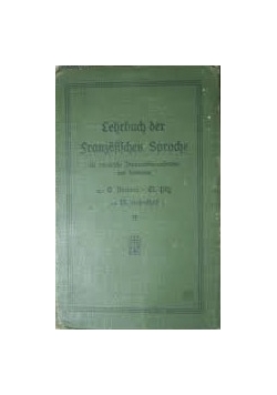 Lehrbuch Der franzosischen Sprache , 1910r.