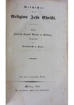Geschichte der Religion Jesu Christi,Tom 41,1845r