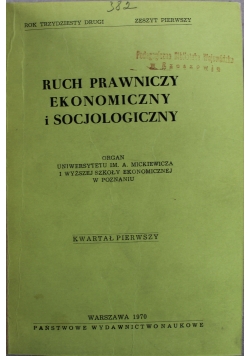 Ruch prawniczy ekonomiczny i socjologiczny numer 1 do 4