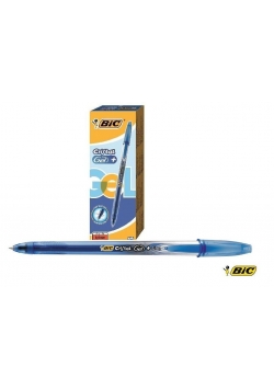 Pióro żelowe Cristal Gel + Fine nieb. (12szt) BIC