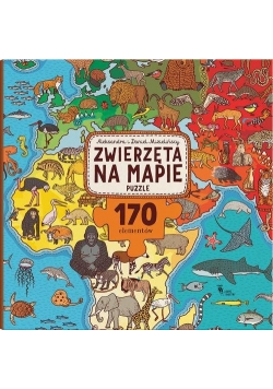 Zwierzęta na mapie Puzzle 170