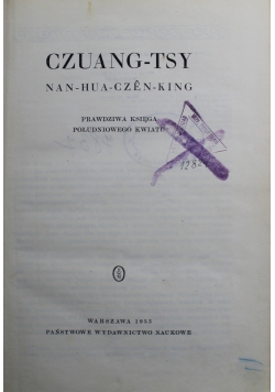 Czuang Tsy Prawdziwa księga południowego kwiatu