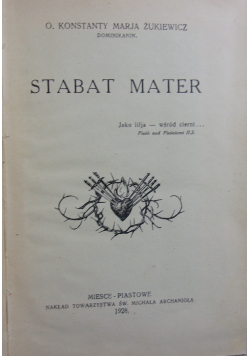 Stabat Mater, 1928 r.