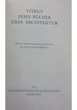 Vitruv zehn bucher uber architektur