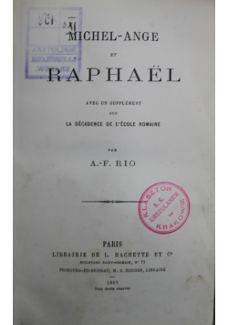 Michel-Ange et Raphael 1867 r.