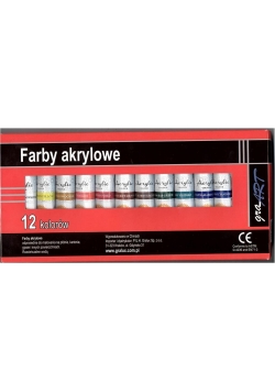 Farby akrylowe 12 kolorów x 12ml GRAART