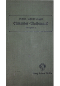 Elementar Mathematic 1910 r.