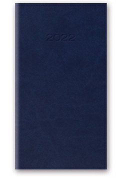 Kalendarz 2022 11T A6 kieszonkowy niebieski vivella