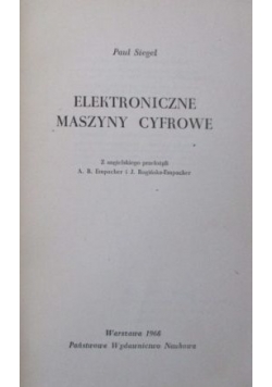 Elektroniczne Maszyny Cyfrowe