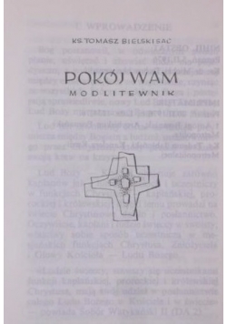 Pokój wam. Modlitewnik