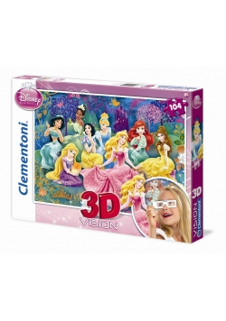 Puzzle 104 3D Vision Księżniczki