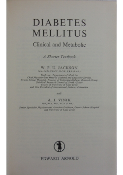 Diabetes mellitus clinical and metabolic