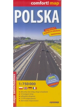 Comfort! map Polska 1:750 000 mapa wyd.2018
