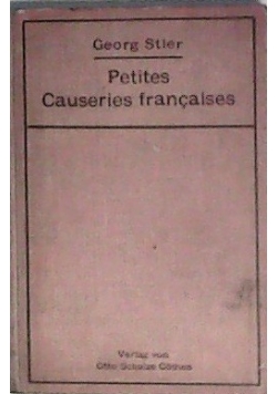 Petites Causeries francaises, 1917r.