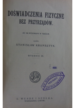 Doświadczenia fizyczne bez przyrządów