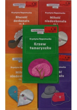Miłość niedoskonała cz.1/ Miłość niedoskonała cz.2/ Starość doskonała cz.2/ Krzew tamaryszku/ Starość doskonała cz.1, 5 książek