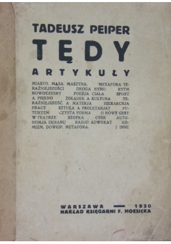 Tędy Artykuły,1930r.