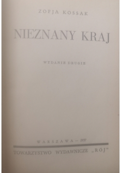 Nieznany Kraj ,1937 r.