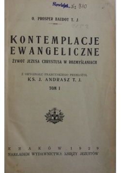 Kontemplacje Ewangeliczne Tom I, 1929 r.