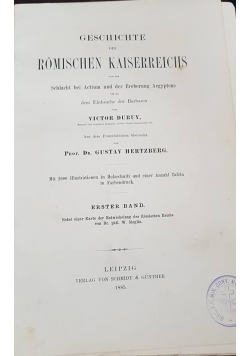 Geschichte des Romischen Kaiserreichs, 1885r