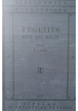 Flavi Vegeti Renati, 1885r.