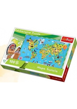 Mapa Świata dla dzieci TREFL,Nowa