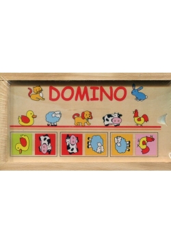 Układanka drewniana Domino zwierzątka