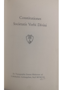 Constitutiones Societatis Verbi Divini