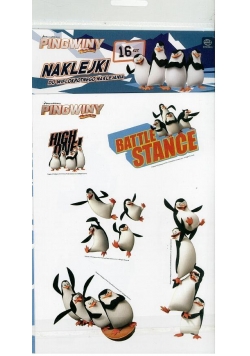 Naklejki A5 kpl 4 arkusze Pingwiny Movie