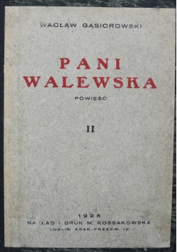 Pani Walewska Powieść 2 1925 r