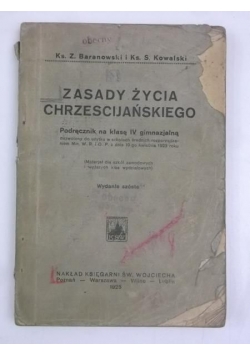 Zasady życia chrześcijańskiego, 1925 r.