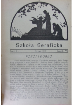 Szkoła seraficka, roczniki,  nr 1-12, 1933 r.