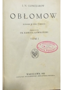 Obłomow, 1922 r.