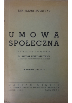 Umowa społeczna, 1948r.