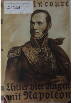 Unter vier Augen mit Napoleon, 1937 r.