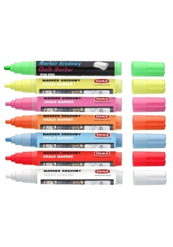 Marker kredowy 4,45 mm 4 kolory TOMA
