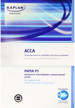Paper P5 advanced performance management