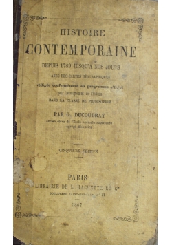 Histoire contemporaine 1867 r.